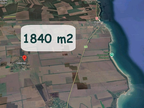 Дом площадью 80 кв.м. с участком земли 1849 кв.м., 7 км до моря.