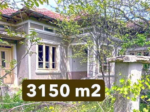 Дом 150 кв.м., под ремонт, участок 3150 кв.м., до города Генерал Тошево 29 км.