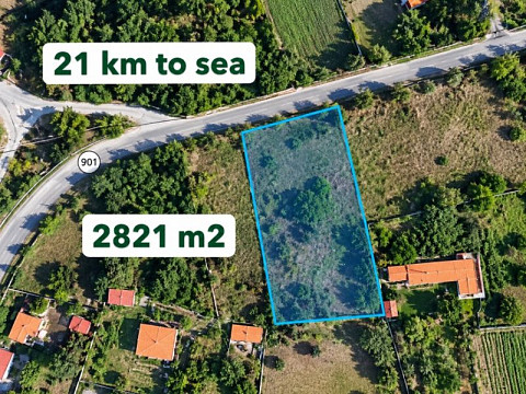 Участок под застройку 2821 кв.м., 20 км до моря, ЛИДЛ, Балчик