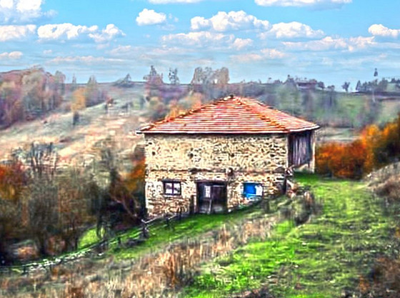 Bâtisse en pierre de 340 m², terrain de 2585 m², Rhodopes, proche Grèce