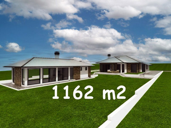 Terrain constructible de 1162 m², raccordé à l'eau et à l'électricité, à 25 km de la mer
