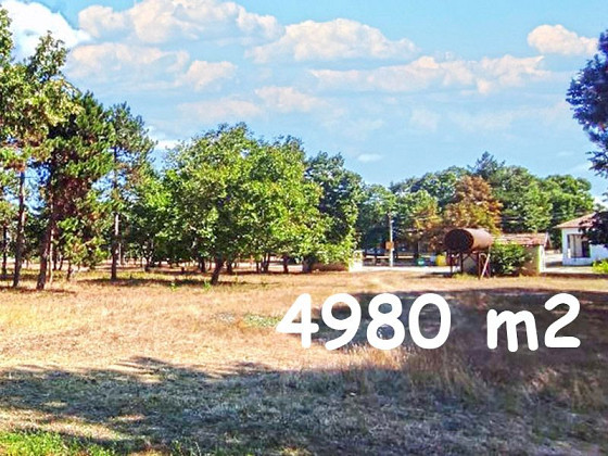 Terrain constructible de 4980 m², eau et électricité en bordure de route, à 40 km de la mer