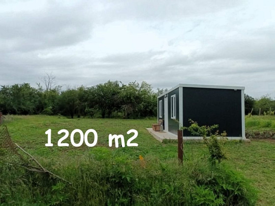 21 sqm container, 1200 sqm land, 50 km to sea