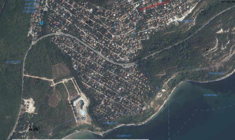 Участок под застройку 303 кв.м., вода и электричество на границе, вид на море, 2 км до моря. — фото 2