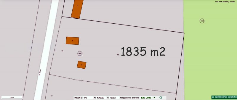 Продаётся участок площадью 1835 кв.м., вода и электричество, большая деревня, 40 км до моря. — фото 3