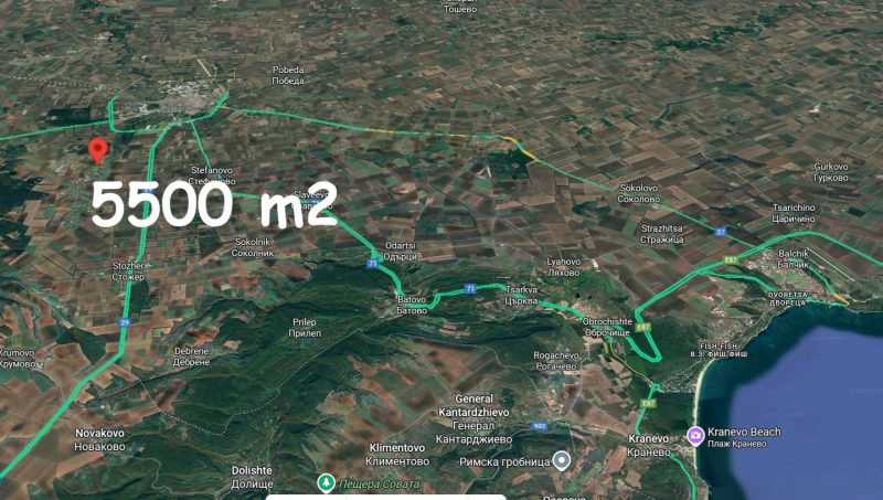Каменная хозяйственная постройка, участок 5500 кв. м, 7 км до города Добрич, 47 км до моря. — фото 1