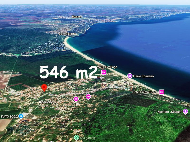 Земельный участок под застройку площадью 500 кв.м, водоснабжение и электричество на границе, 3 км до моря. — фото 1