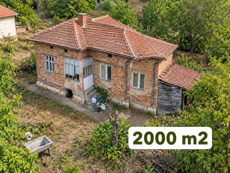 Дом площадью 90 кв.м., требующий ремонта, земельный участок 2000 кв.м., 15 км до Дуная.