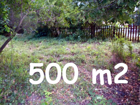 500 sqm building plot, water and electricity at the border, 15 km to sea