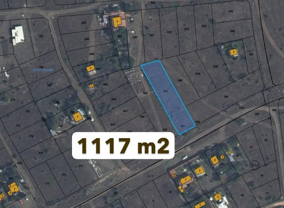 Участок под застройку 1117 кв.м., вода и электричество, 2 км до моря